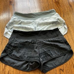 Lululemon speed up 2.5” limited edition pattern shorts size 4